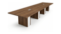 16 ft boardroom table with squared four-leg base