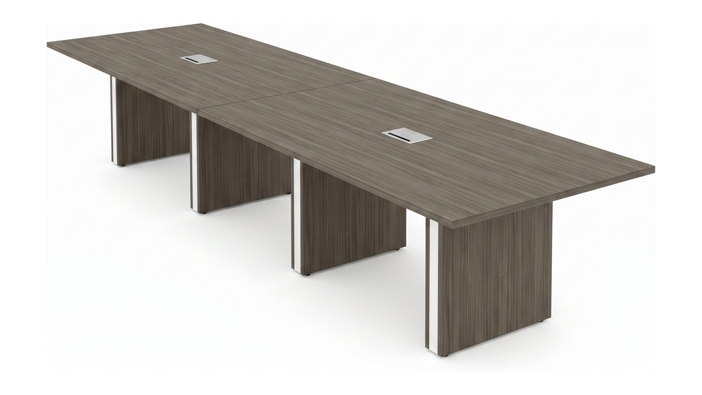 Large conference table, 16 ft top on a modular four-panel base