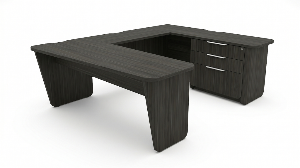 Era U-Shape Executive Workstation with Bridge and Credenza main