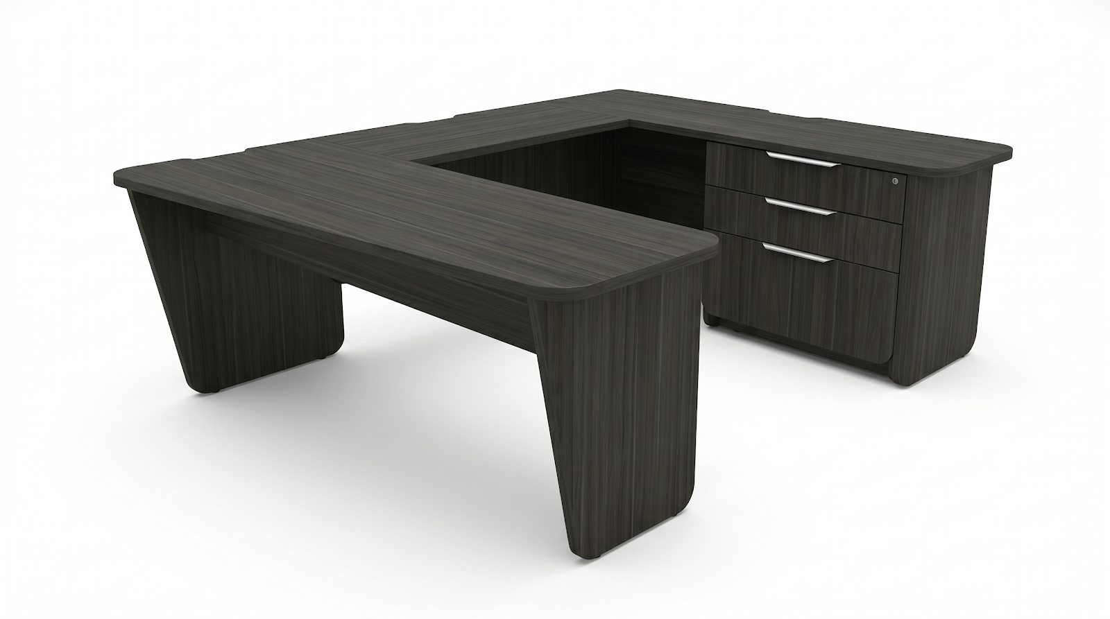 Era U-Shape Executive Workstation with Bridge and Credenza main