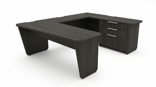 Era U-Shape Executive Workstation with Bridge and Credenza main