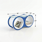 Bolla Two-Shelf Coffee Table with Glass Top dimensions