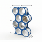 Bolla Eight-Shelf Bookcase dimensions