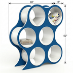 Bolla Six-Shelf Bookcase dimensions