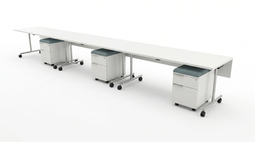 3 person office workstation