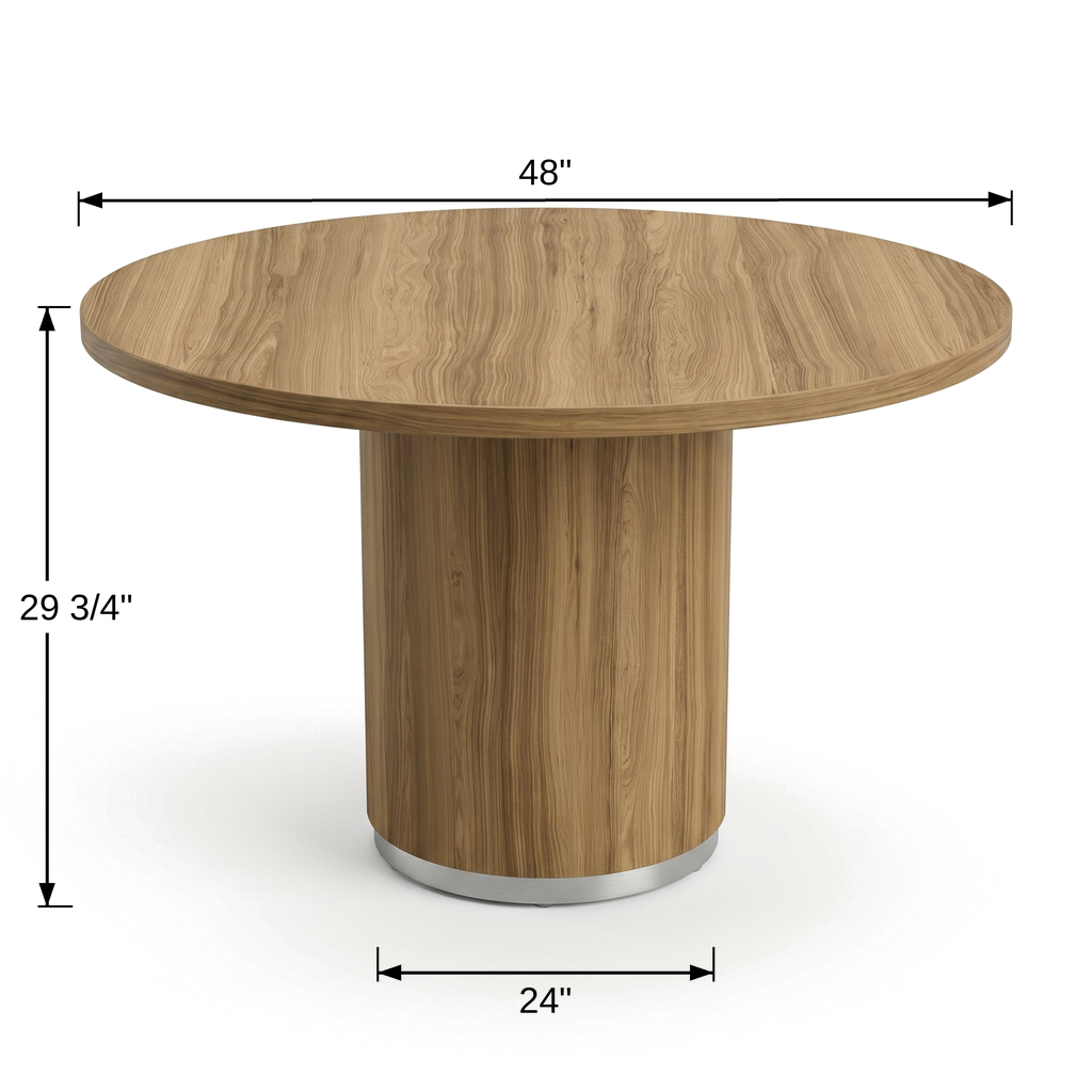 Tenure 48 in Round Table dimensions 48 inch diameter x 29 3/4 inches high