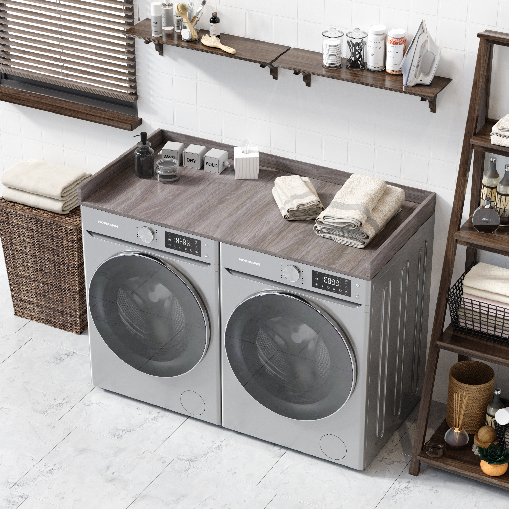 Laundry topper folding space washer dryer countertop made in usa laundry organizers and storage