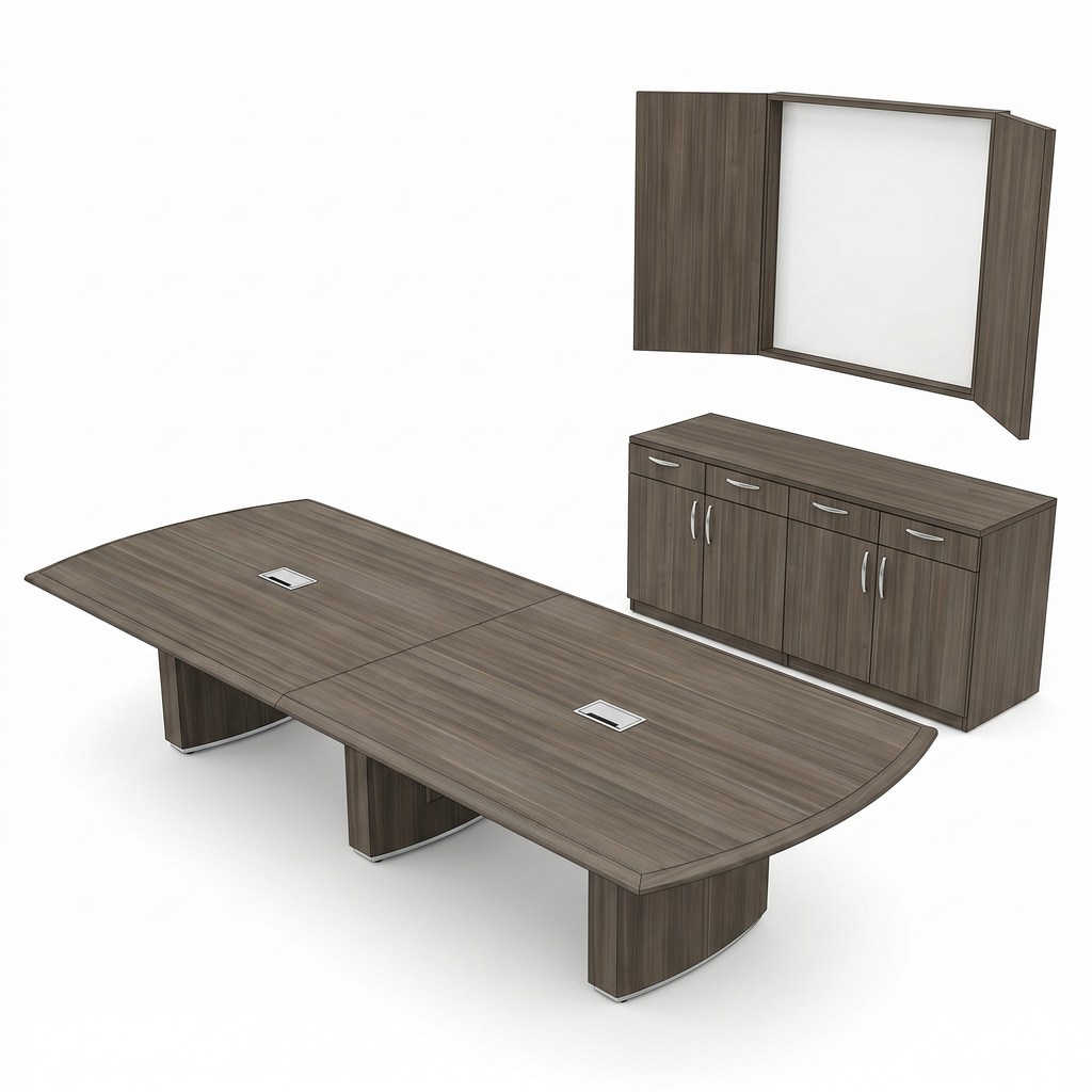 Conference table with credenza