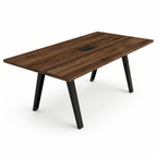 Conference table with metal legs