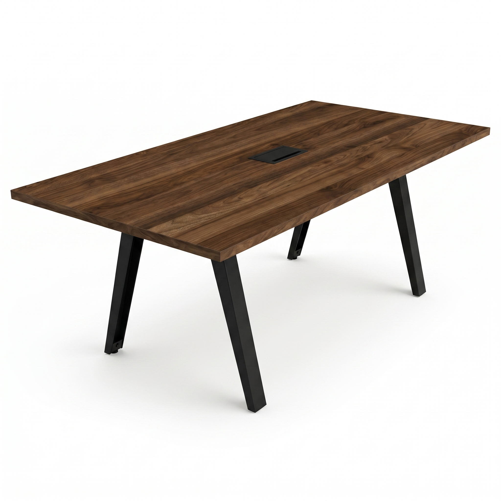 Conference table with metal legs