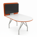 D shaped conference table