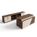Height adjustable reception desk