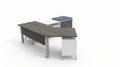 L shaped office workstation