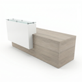 Modern reception desk with counter