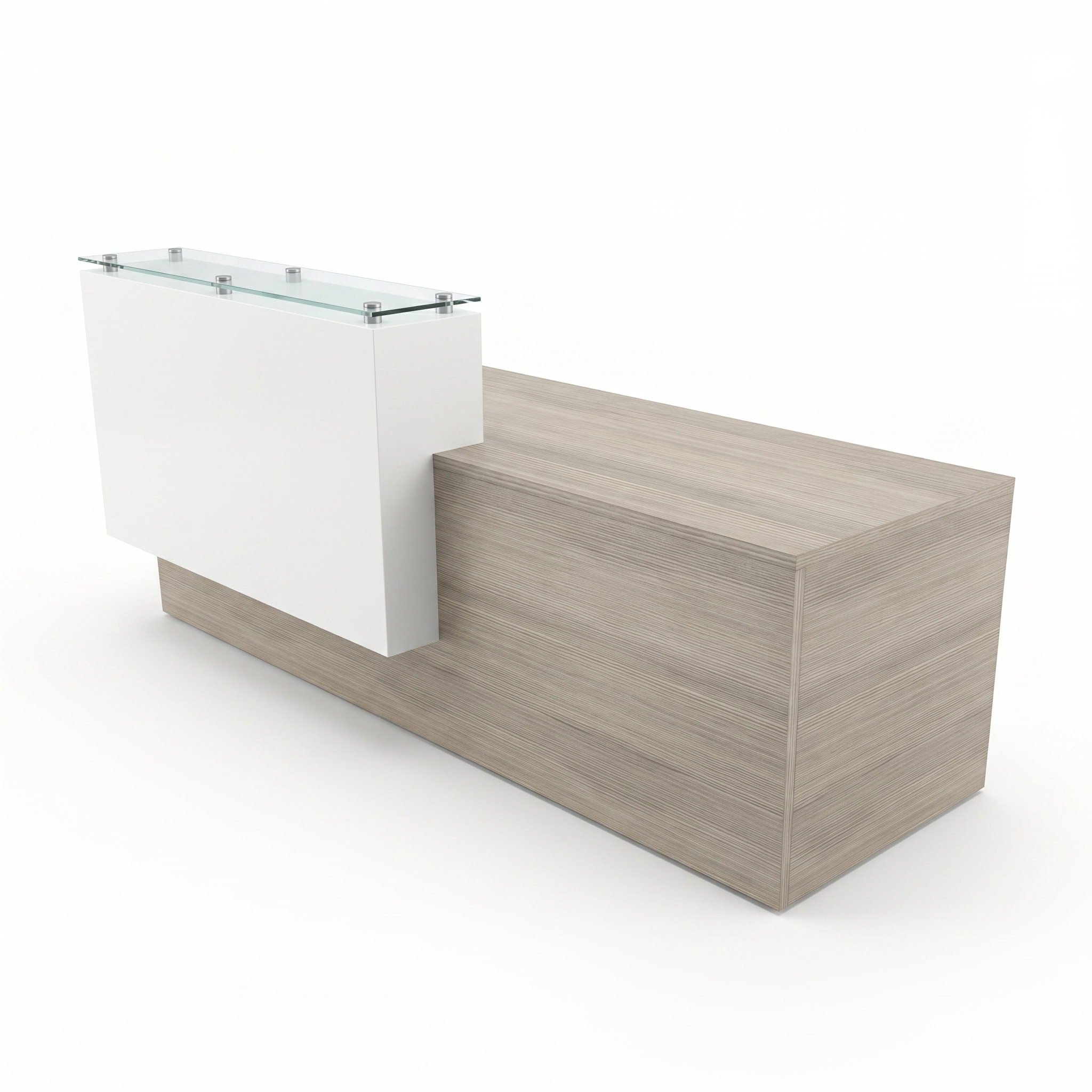 Modern reception desk with counter