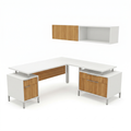 Office workstation with hutch