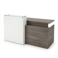 Reception desk with glass counter