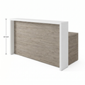 Reception desk with transaction counter