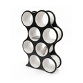 Bolla tall eight-shelf bookcase in black