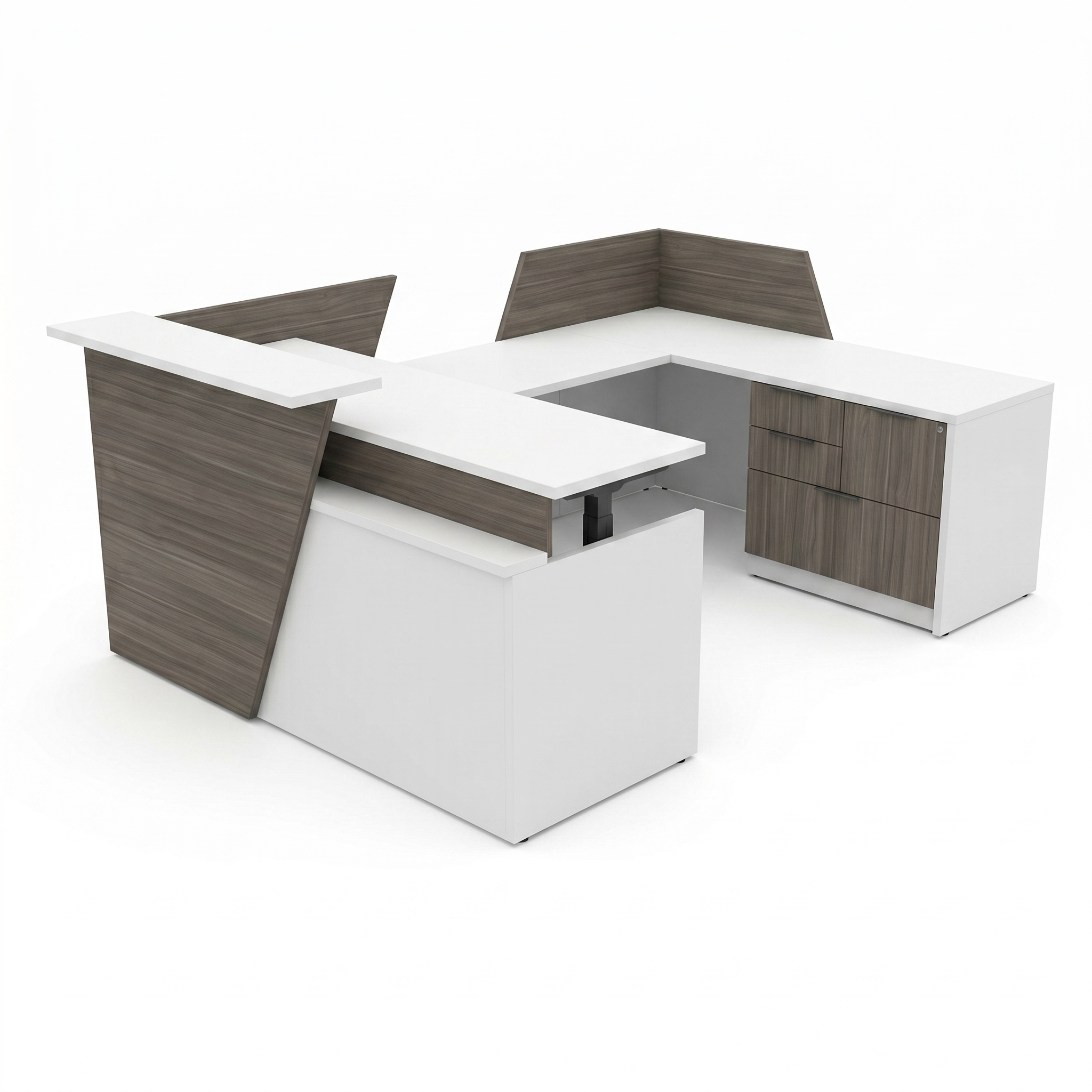 U shaped reception desk